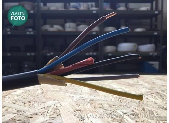 Kabel CYKY-J 5x10 (CYKY 5x10 C) přívodní kabel 400V 5 vodiču