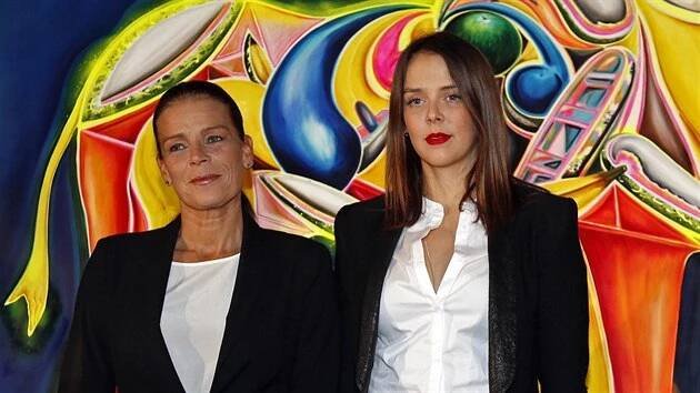 Monacká princezna Stephanie a její dcera Pauline Ducruetová (1. prosince 2013)