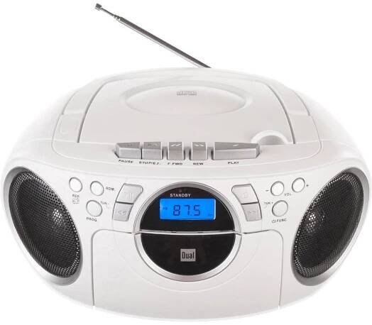 Dual P 70 CD-rádio FM AUX, CD, kazeta bílá : Půhy.cz
