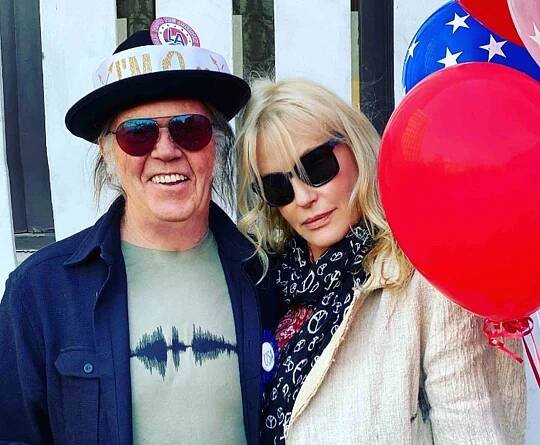 Neil Young and Daryl Hannah