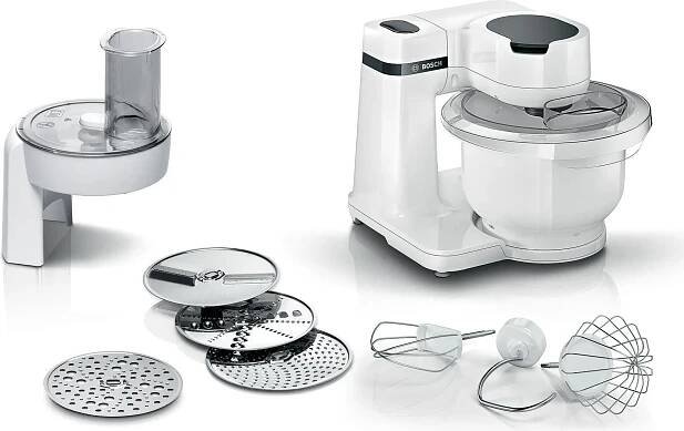 Bosch Serie 2 MUMS2AW01, 3,8 l, Bílá, 2 kg, 1,1 m, 800 g, Plast