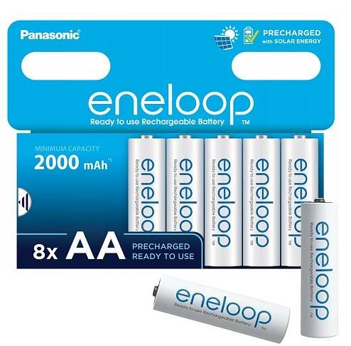 Panasonic Eneloop AA 2000 mAh BK-3MCDE/8HH 8ks