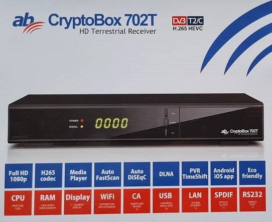 Set-top-box AB CryptoBox 702T - TV, audio, video