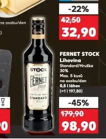 Kaufland Fernet stock nabídka