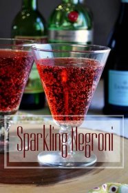 Sparkling Negroni Cocktail | alittleandalot.com