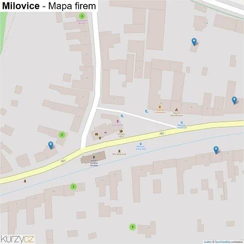 Milovice - mapy | Kurzy.cz