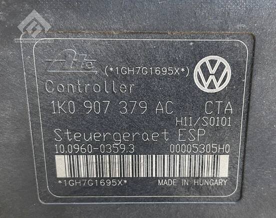 Agregát ABS s řídící jednotkou 1K0907379AC, 1K0614517AF VW | Lykona Styl s.r.o.
