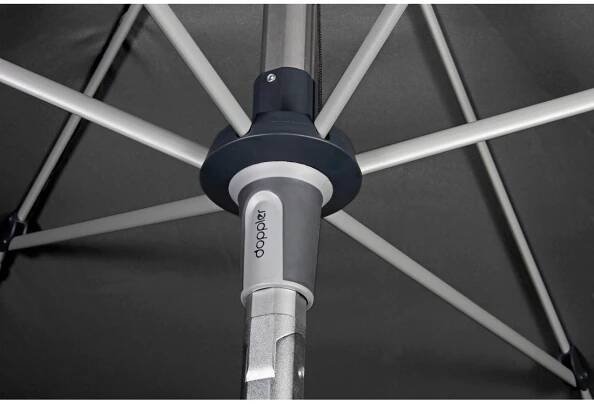 Naklápěcí zahradní slunečník s klikou Doppler EXPERT 3 x 2 m, antracit | ZAHRADA JEŽEK