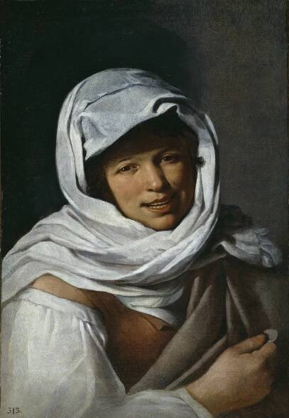 "Dievča s mincou" (Dievča z Galície), 1650