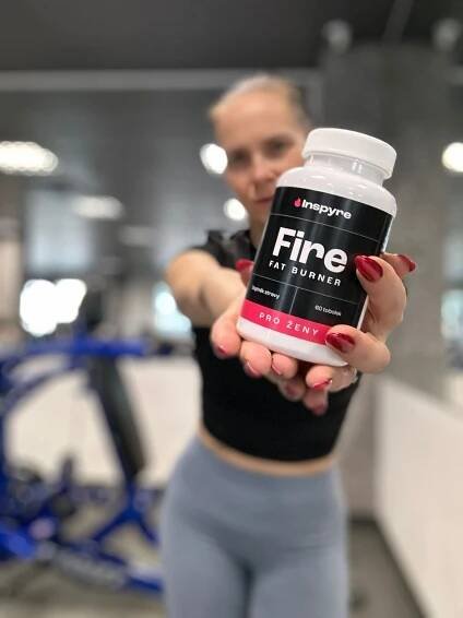 Inspyre FIRE unikátní spalovač tuku s kofeinem a glukomannanem 120 tobolek