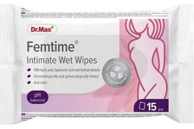 Dr.Max Femtime Intimate Wet Wipes 15 ks