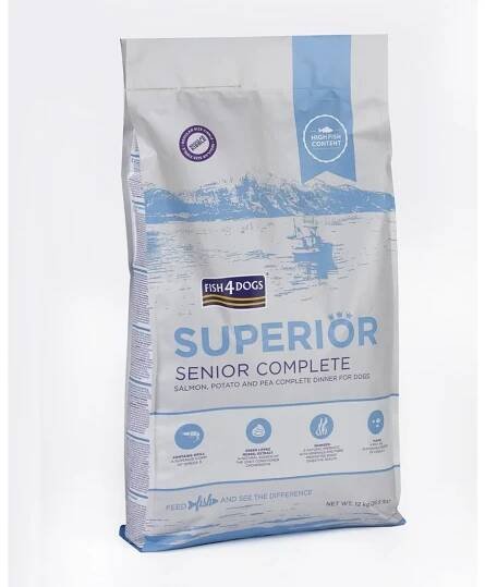 Fish4Dogs Granule velké pro starší psy Superior losos s bramborami 12 kg 