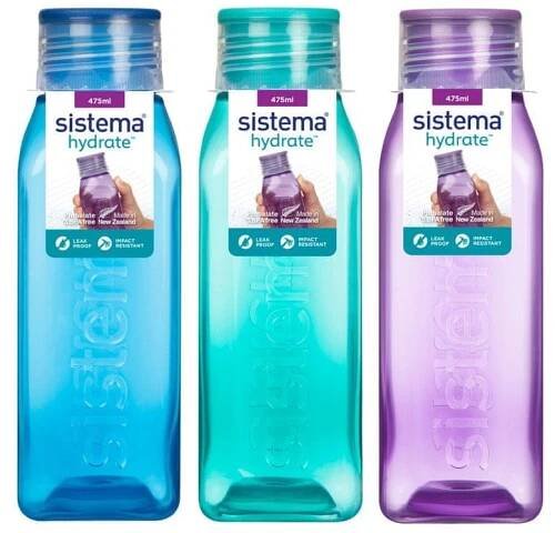 Sistema Hydrate Square 475 ml mix barev