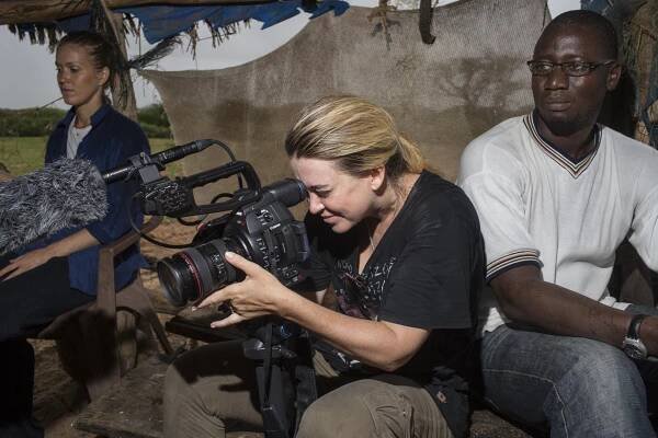 Jennifer Gross Co-Founder of the Blue Chip Foundation visiting Potou, Sengal