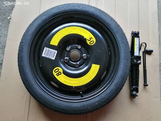 VW Škoda Audi Seat dojezdové kolo R18 pneu 125/70 - Prostějov - Bazar