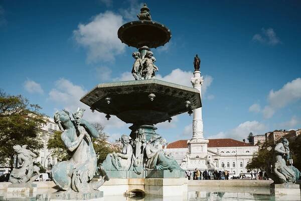 Rossio Square, Lisbon, Portugal