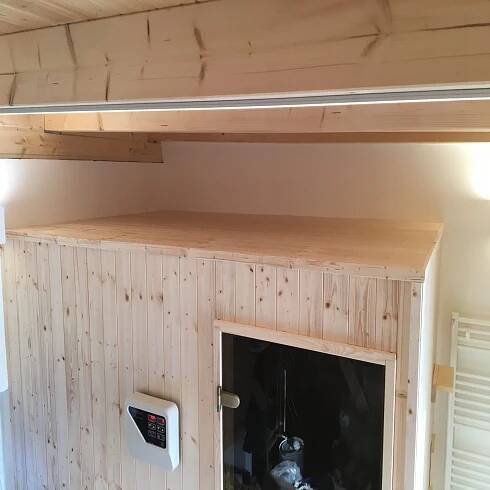 Domácí finská sauna 200 x 160 cm Brno – Sauna Brothers