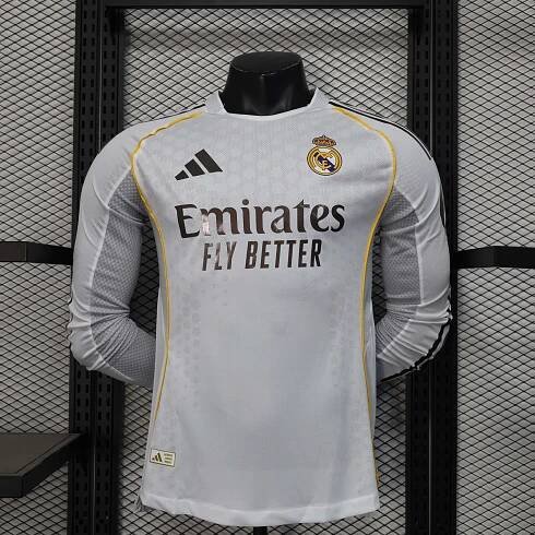 Real Madrid Home Kit 25/26 Full Sleeves (PV)