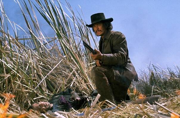 Rivalové pod rudým sluncem - Z filmu - Toširó Mifune, Charles Bronson