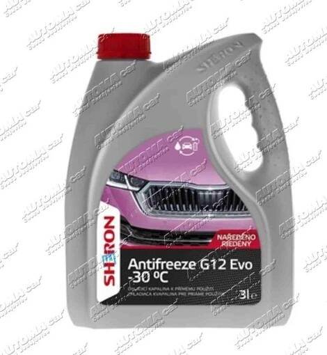 Kapalina antifreeze Sheron G12 Evo ( G12+/++ ) -30°C 3L 
