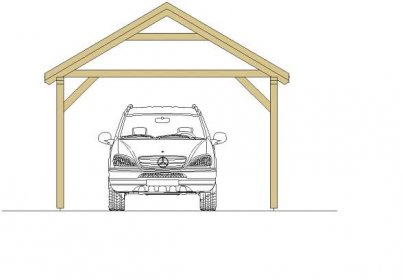 Dřevěné garáže a přístřešky pro auta