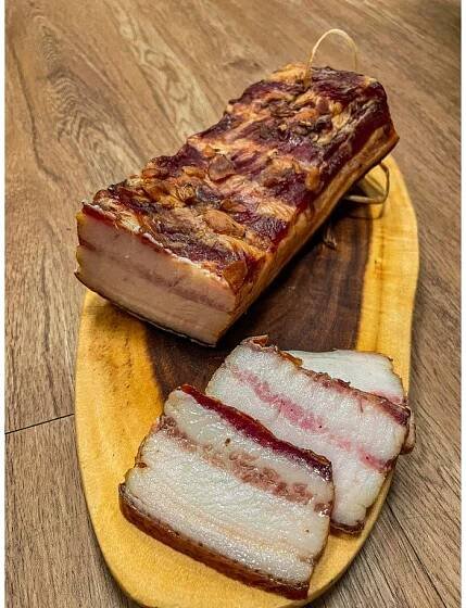 Česneková Gazdovská slanina cca 300 g - od-Farmare.cz