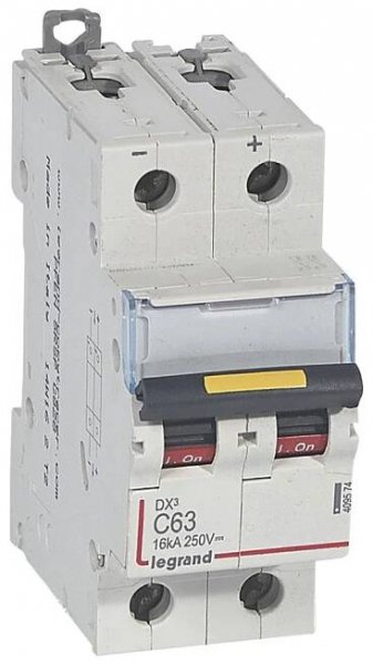 409574 DX3 JISTIČ DC 2P C63 16KA