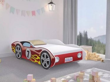 Veneti VÝPRODEJ - Dětská postel auto 80x160 CAR - červená