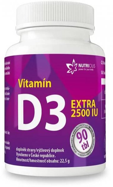 Nutricius Vitamín D3 EXTRA 2500 IU 90 tablet
