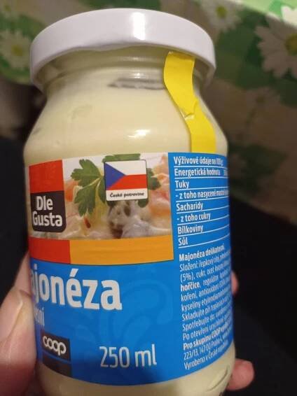Podrobné informace o potravině Majonéza delikatesní
