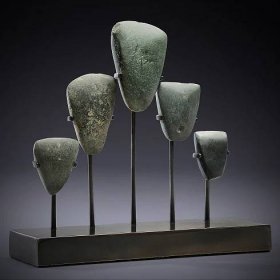 SIDN 23 - Set of 5 Ceremonial Stone Adze Blades 1