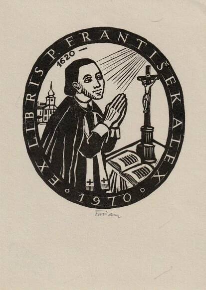 Florian, Michael – Ex libris P. František Alex (1620)
