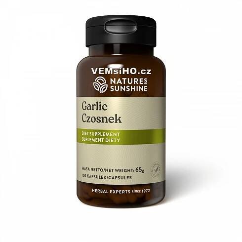 Nature's SunshineNSP GARLIC | Česnek | PŘÍRODNÍ IMUNITNÍ PODPORA | 100 kapslí po 650 mg ❤ VEMsiHO.cz ❤ 100% Přírodní doplňky stravy, kosmetika, esenciální oleje