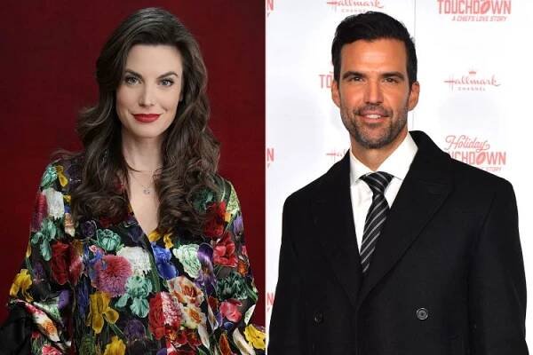 Meghan Ory 2024 Thats4Entertainment's Christmas Con; enjamin Ayres attends Hallmark's Premiere Screening of Holiday Touchdown: A Chiefs Love Story on November 30, 2024