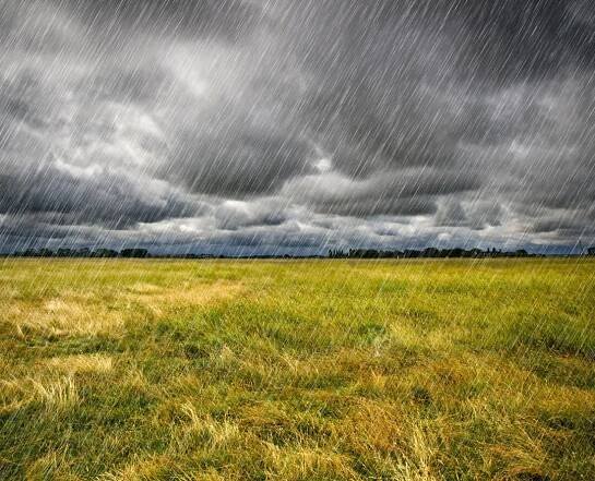 Heavy Rain over a prairie stock image. Image of brittany - 27071657