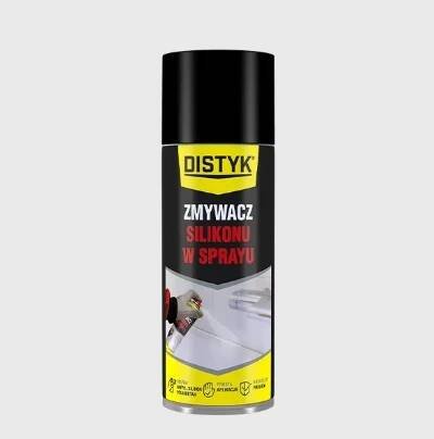 DISTYK ZMYWACZ SILIKONU W SPRAYU 400 ml Bezbarvý