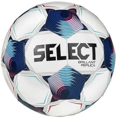 Fotbalový míč Select FB Brillant Replica bílo modrá Velikost míče: 4