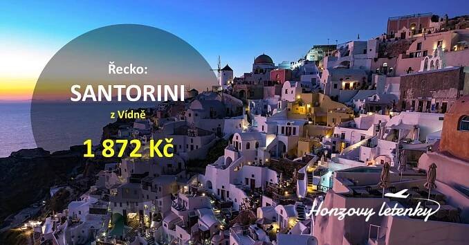 Levně na SANTORINI - Honzovy letenky
