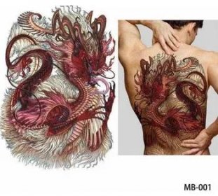 B-TOP Dočasné tetování na záda MB 001