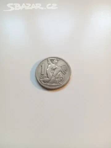 Dobová mince 1 kč, rok 1922, ORIGINÁL