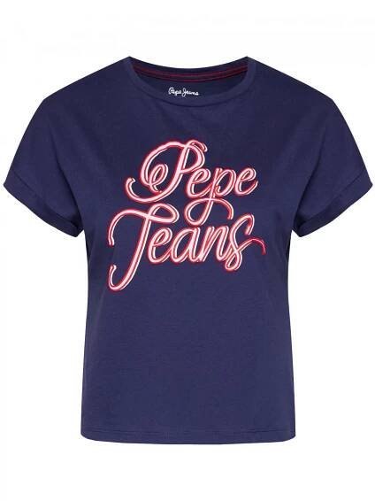 Pepe Jeans dámské tmavě modré tričko Alberta | sixty.cz