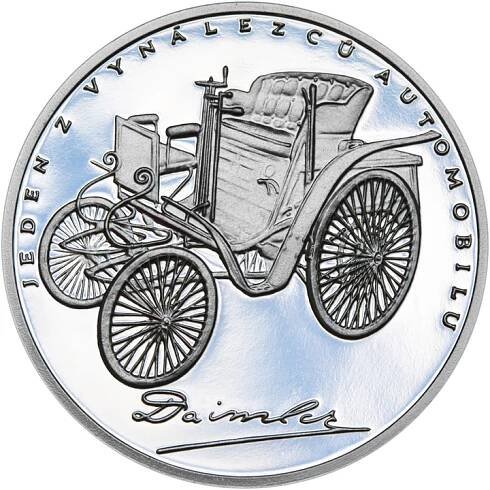 Gottlieb Daimler - 180. vyroci narozeni stribro