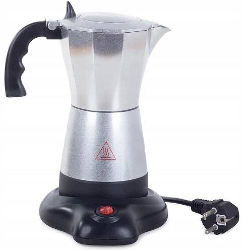 Verk Elektrický hliníkový kávovar na 6 šálků, 300 ml