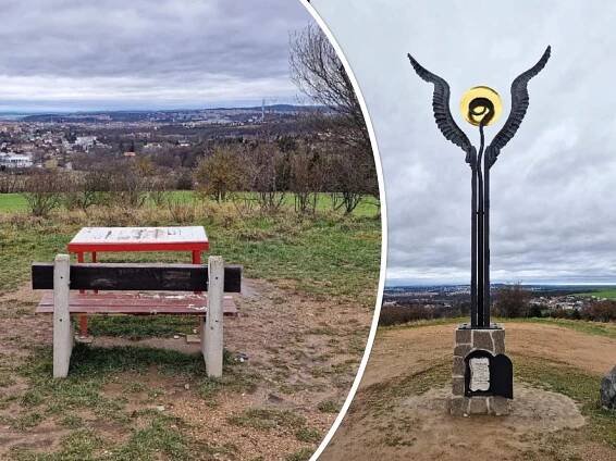 Vyhlídka na Božkov a Křídla naděje - Bolevec, Místo setkávání se - TOTEM Plzeň
