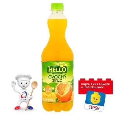 Hello Ovocný sirup pomeranč 0,7l