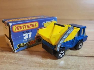 Matchbox Superfast No.37C - Skip Truck - 1976 - Angličáky