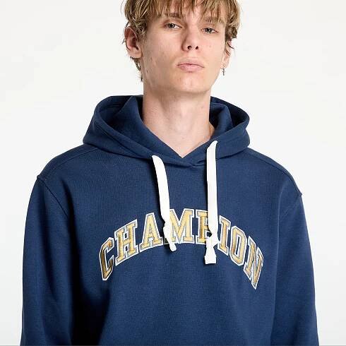 Pánské mikiny Champion Hooded Sweatshirt Navy