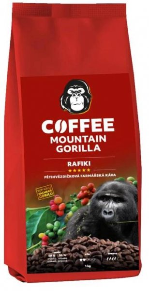 Zrnková káva - Rafiki espresso - směs arabica robusta Uganda 1 kg