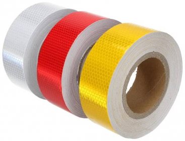 Reflexní lepící páska 25m barevná