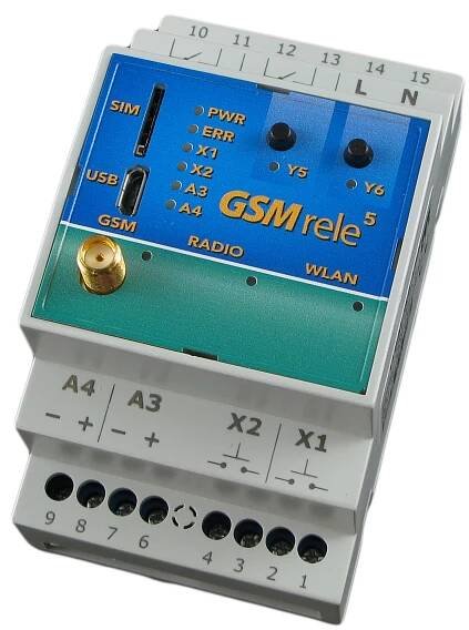 GSM spínač GSM-R5-DIN - SEA Praha